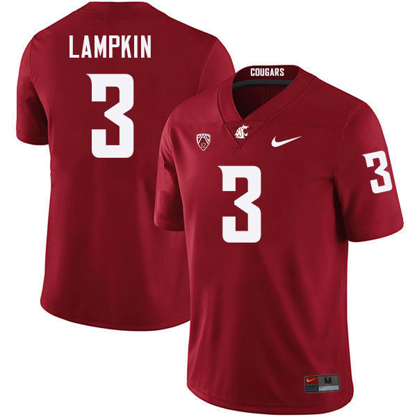 Cam Lampkin WSU Cougars Jersey.Washington State Cougars #3 Cam Lampkin Jersey Youth-Crimson